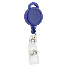 Кліп-рулетка для бейджа, довжина 38см, синій, ТМ Axent
