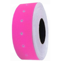 Етикетки-цінники, 12х21мм, 1000шт/рул, рожевий, TM Economix