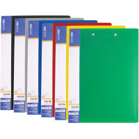 Папка-швидкозшивач, А4, з пружинним механізмом і кліпом CLIP А+С та карманом, асорті, TM Economix