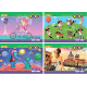 Альбом для малювання А4, 8арк, 120г/м2, на скобі, асорті, KIDS Line, TM ZiBi