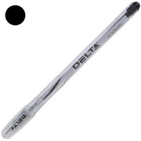 Ручка гелева, лінія 0.5мм, чорна, TM Delta by Axent