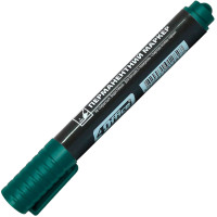 Маркер перманентний, лінія 1-3мм, зелений, TM 4Office