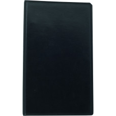 Візитниця на 200 вiзиток, на кільцях, вініл, чорна, TM Buromax