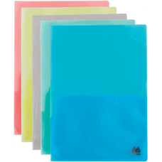 Папка-обкладинка, А4, для каталогів, пластикова, 170мкм, прозорна, асорті, TM Buromax