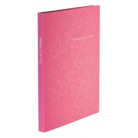 Папка-швидкозшивач, А4, з пружинним механізмом CLIP A, рожева, Barocco, TM Buromax