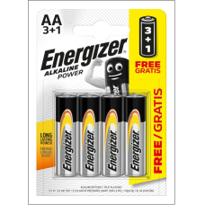 Елемент живлення батарейка AA, LR06, 1.5V, 3+1шт/уп, Alkaline Power, TM Energizer