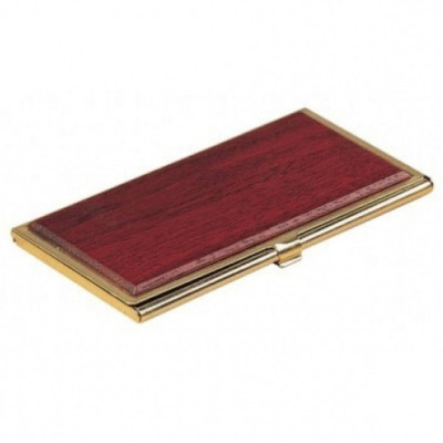 Футляр для візиток металевий, червоне дерево, ТМ Bestar