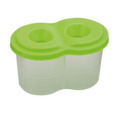 Стакан-непроливайка з двома отворами, салатовий, KIDS Line, TM ZiBi