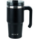 Термокружка, 600мл, з ручкою, чорна, TM Kite