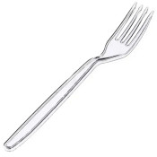 Виделки одноразові, 170мм, 100шт/уп, прозорі, Україна