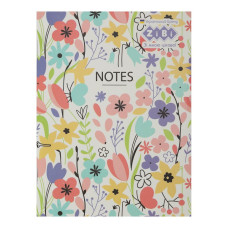 Блокнот BRIGHT, 140х187мм, 32арк, клітинка, карт. обклад, структ. лак.+Уфлак, на скобі, лавандовий, KIDS Line, TM ZiBi