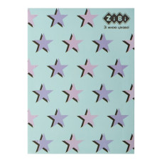 Блокнот PATTERN, А5, 64арк, клітинка, інтегр. обклад, мат. лам.+Уфлак, синій, KIDS Line, TM ZiBi