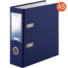 Папка-реєстратор, А5, 70мм, одностороння, синій, TM Delta by Axent