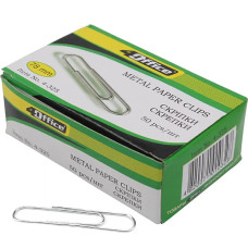 Скріпки, 78мм, 50шт, хвилясті, нікельовані, TM 4Office