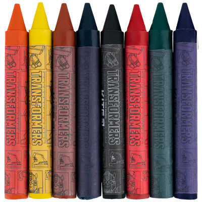 Крейда воскова Jumbo, 8 кольорів, Transformers, TM Kite