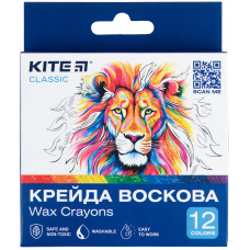 Крейда воскова, 12 кольорів, Classic, TM Kite
