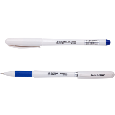 Ручка гелева, лінія 0.5мм, синя, Symphony, TM Buromax