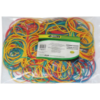 Гумки для грошей, 200г, d=50мм, кольорові, асорті, ТМ 4Office