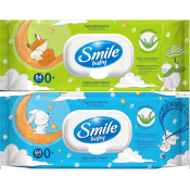 Серветки вологі, гіпоалергенні, з клапаном, 84шт, Екстракт алое, ТМ Smile Baby