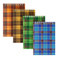 Блокнот А6, 48арк, клітинка, обклад. картонна, асорті, на пружині, TM Axent