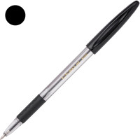 Ручка кулькова, лінія 0.7мм, чорна, з гумовим грипом, Classic Grip, TM Buromax