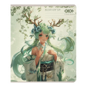 Зошит учнівський загальний ANIME, 48арк, клітинка, біологія, конгрев. тисн. + УФ лак, KIDS LINE, TM ZiBi