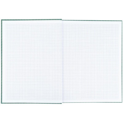 Книга обліку А4, 96арк, клітинка, обклад. тверда, бірюзова, Pattern, TM Axent