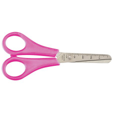 Ножиці дитячі, 132мм, з лінійкою, рожеві, KIDS Line, TM ZiBi