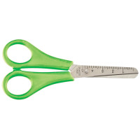 Ножиці дитячі, 132мм, з лінійкою, салатові, KIDS Line, TM ZiBi