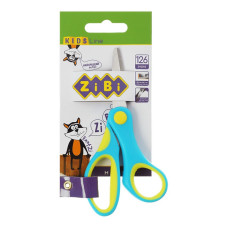 Ножиці дитячі, 126мм, з гумовими вставками, сині, KIDS Line, TM ZiBi