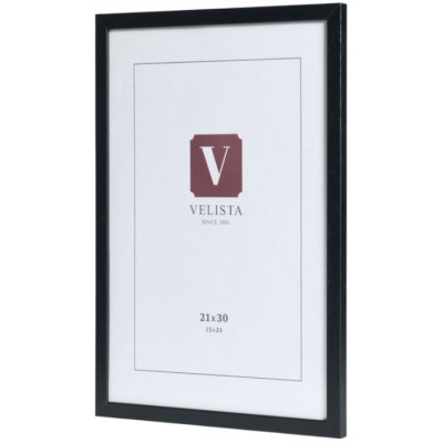 Рамка для фото, А4, 21х30см, МДФ, чорна, ТМ Velista