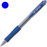 Ручка кулькова, лінія 0.7мм, синя, автоматична, Laknock Fine, TM Uni