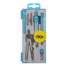 Готовальня BASIS 7 предметів, блакитний, TM ZiBi