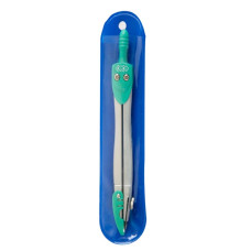 Циркуль в м'якому PVC чохлі, зелений, TM ZiBi