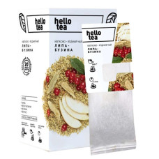Чай квітково-ягідний, 20пак, Липа-Бузина, ТМ Hello tea