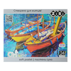 Пастель суха художня м'яка, 24 кольорів, ART Line, TM ZiBi