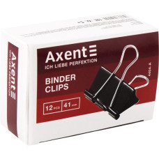 Біндер (зажим) 41мм, 12шт, чорний, TM Axent
