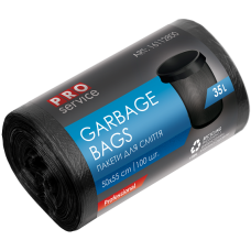 Пакети для сміття, 35л, 100шт, 50х55см, чорні, ТМ Pro Service