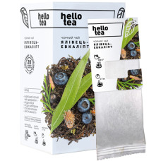 Чай чорний, 20пак, Ялівець-Евкаліпт, ТМ Hello tea