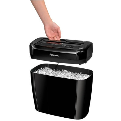 Знищувач паперу 36С, 6 арк., фрагменти 4х40мм, корзина 12 літр.Fellowes