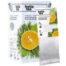 Чай фруктово-трав`яний, 20пак, Апельсин-Розмарин, ТМ Hello tea