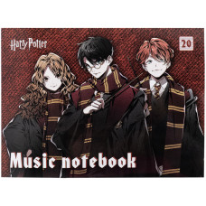 Зошит для нот, А4, 20арк, Harry Potter-2, TM Kite