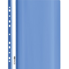 Швидкозшивач, А4, з прозорим верхом та перфорацією, PP, глянець, синій, TM Economix