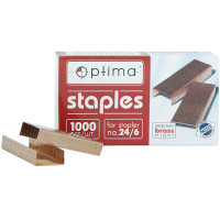 Скоби для степлера, №24/6, 1000шт, мідні, TM Optima