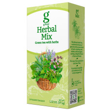 Чай зелений, 25пак, Herbal Mix (Суміш трав), ТМ g’tea!