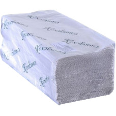 Рушники 1-шарові, V-складання, 25х23см, 170шт, сірі, ТМ Кохавинка