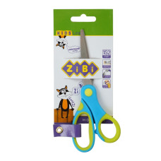 Ножиці дитячі, 152мм, з гнучким гумовим кільцем і гумовими вставками, синій, KIDS Line, TM ZiBi