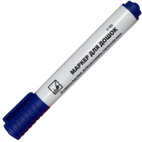 Маркер для дошок, лінія 1-3мм, синій, TM 4Office