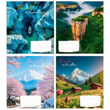 Зошит шкільний 96арк, лінія, Безмежний світ, Поліграфіст