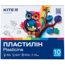 Пластилін, 10 кольорів, 200г, Classic, TM Kite